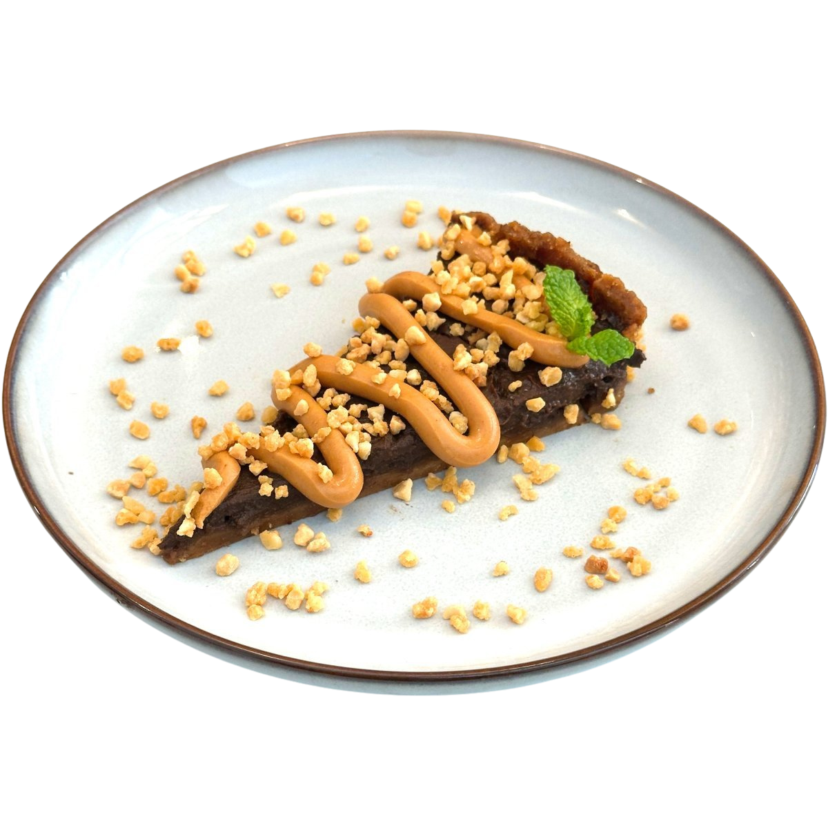 Our Chocolate Tart caseira de batata-doce, cacau e amendoim